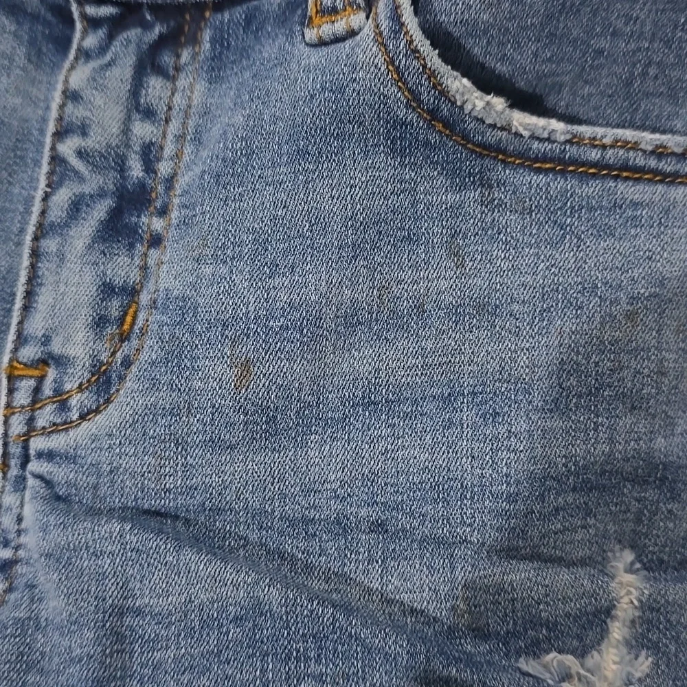 Kancan Denim Shorts Women's Small Blue Distressed - Picture 14 of 15